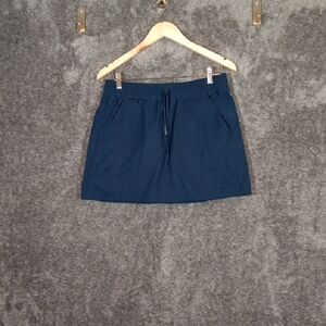 Title Nine Blue Skirt with Drawstring Switchback Ultralight Hiking Skort